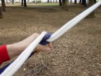 ハンモックのロープワーク